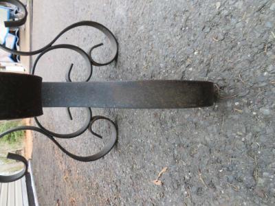 Wonderful Oblong Wrought Iron Scroll Coffee Table Mid Century Modern