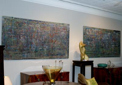 Wonderful Pair Painted Panels