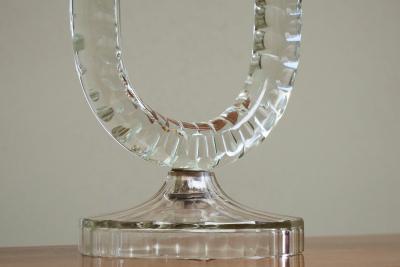 Wonderful Pair of Crystal Art Deco Candle Holders France 1930s