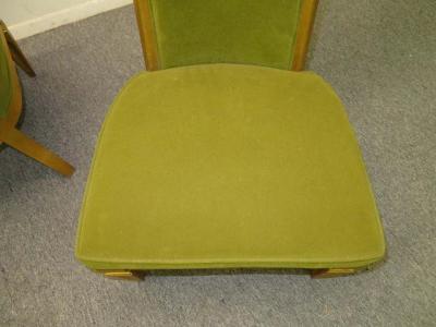 Wonderful Pair of Super Tall Back Slipper Lounge Chairs Hollywood Regency