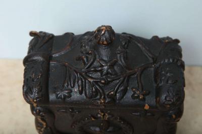 Wonderful Scottish Folk Art Tea Caddy