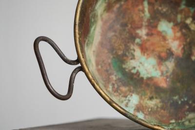 Wonderfully Patinated Antique Pan in Copper 19th Century
