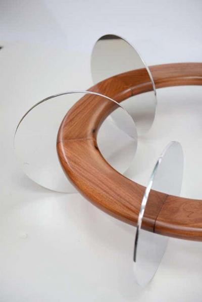 Wood And Metal Coffee Table Design by AUB RY 