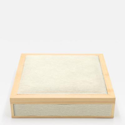 Wood And White Pony Hair Box 1