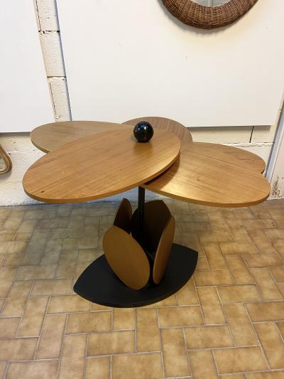 Wood Flower Modular Table Italy 1980s
