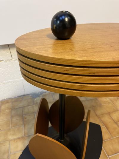 Wood Flower Modular Table Italy 1980s