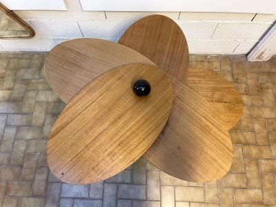 Wood Flower Modular Table Italy 1980s