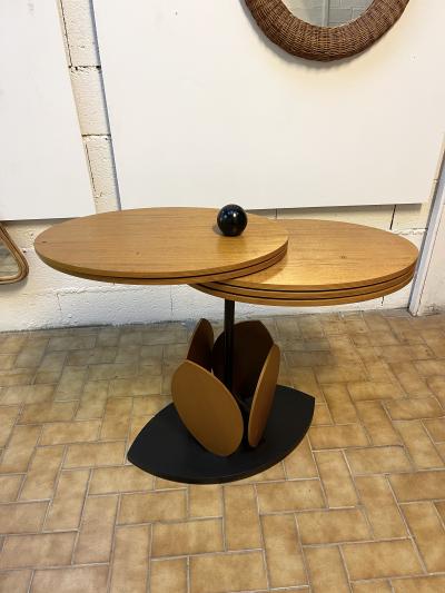 Wood Flower Modular Table Italy 1980s