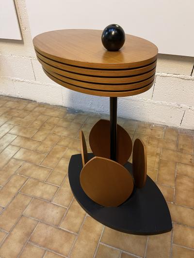 Wood Flower Modular Table Italy 1980s