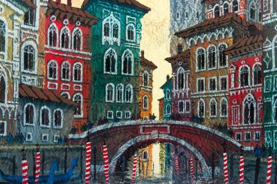 Wood Framed Hanging Wall Water Color