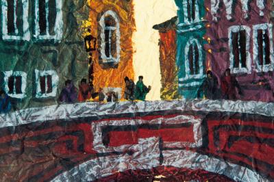 Wood Framed Hanging Wall Water Color