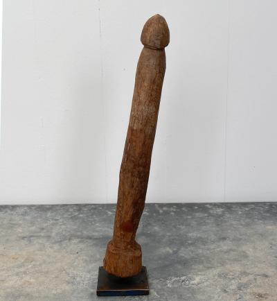 Wood Phallus Togo Africa Circa 1920