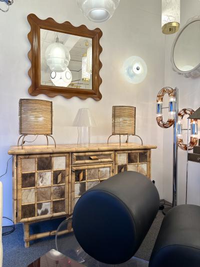 Wood Wave Mirror Italy