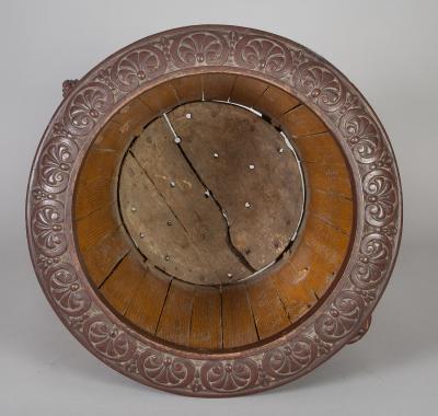 Wood and Cast Iron Jardiniere Planter or Log Container