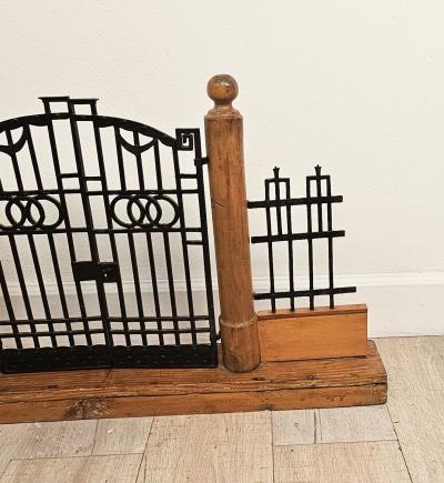 Wood and Iron Belle poque Neoclassical Model of Estate Gate Italy circa 1900