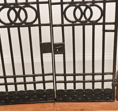 Wood and Iron Belle poque Neoclassical Model of Estate Gate Italy circa 1900