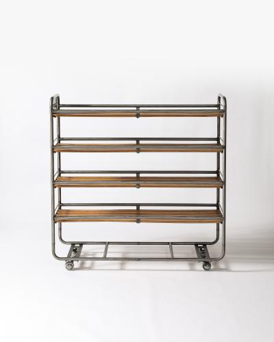 Wood and Metal Bakers Cart