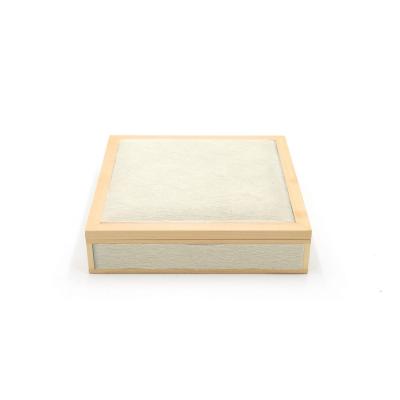 Wood and White Pony Hair Box