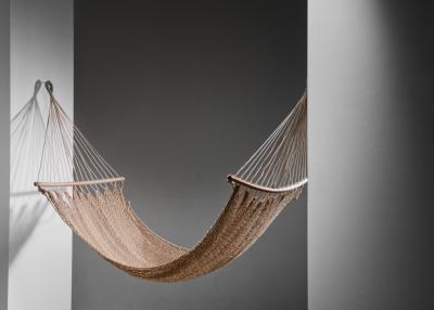 Wood and rope hammock