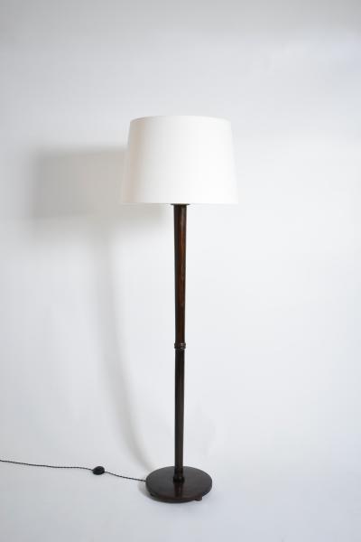 Wooden Art Deco floor lamp 1930s 