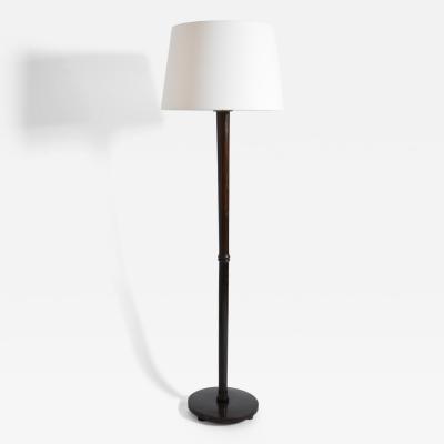Wooden Art Deco floor lamp 1930s 