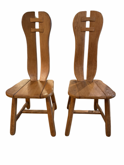 Wooden Brutalist Chairs