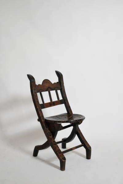 Wooden Senoufo chair 1960s 