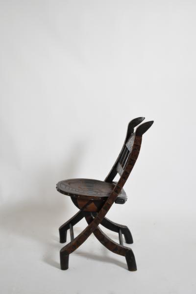 Wooden Senoufo chair 1960s 