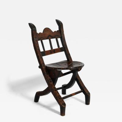 Wooden Senoufo chair 1960s 