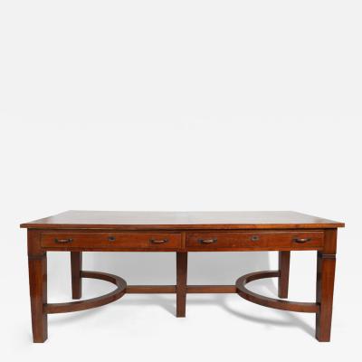 Wooden library table Portugal 1940s