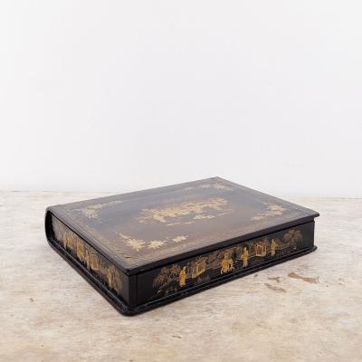 Worn Chinese Export Writing Box circa 1870