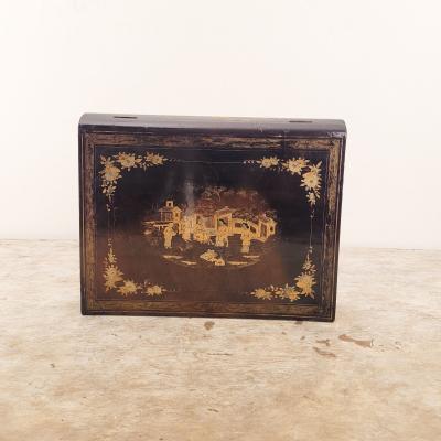 Worn Chinese Export Writing Box circa 1870