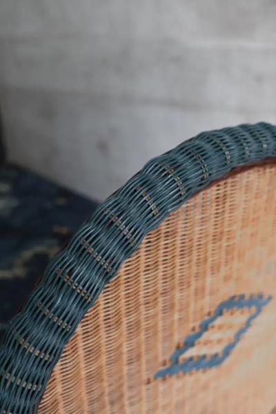 Woven Rattan Single Bed 1980