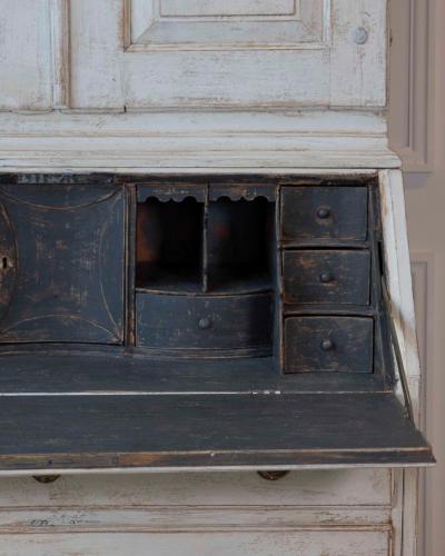 Writing cupboard from around 1800 hundered in pine Sweden