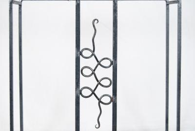 Wrought Iron Art Deco Umbrella Stand