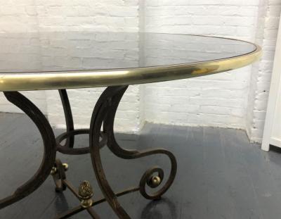 Wrought Iron Brass Center Table