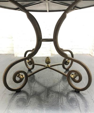 Wrought Iron Brass Center Table