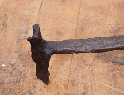 Wrought Iron Fiddlehead Andirons