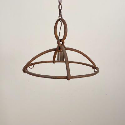 Wrought Iron Rack Chandelier Spain Circa 18 19th Century