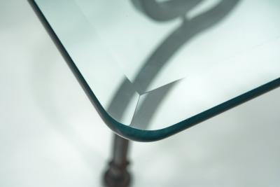 Wrought Iron Savonarola Dining Table Italy 1960s