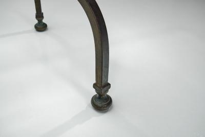 Wrought Iron Savonarola Dining Table Italy 1960s