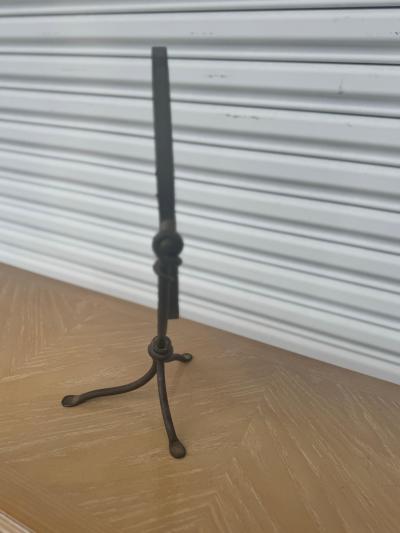 Wrought Iron Tripod Base Cheval Style Mirror