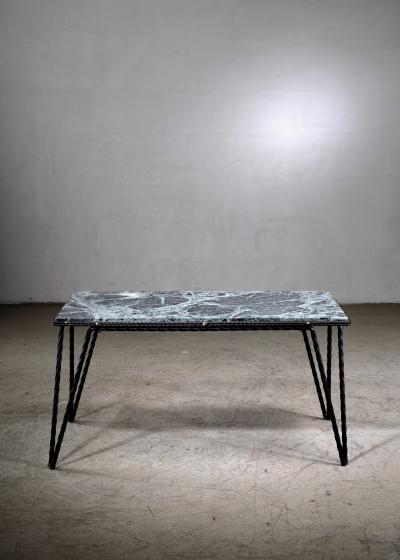 Wrought iron coffee table