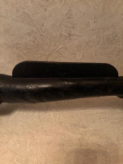 Wrought iron dachshund boot scraper