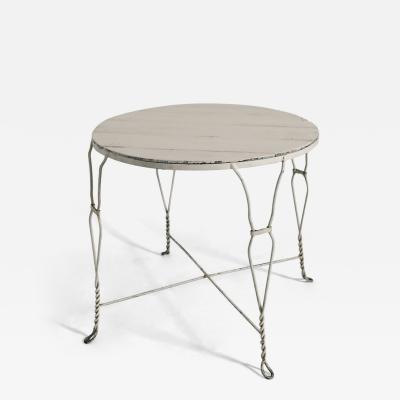 Wrought iron dining table 1920s 