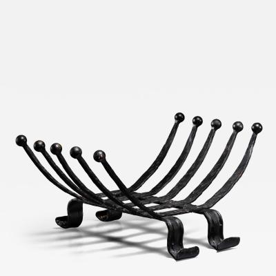 Wrought iron log holder