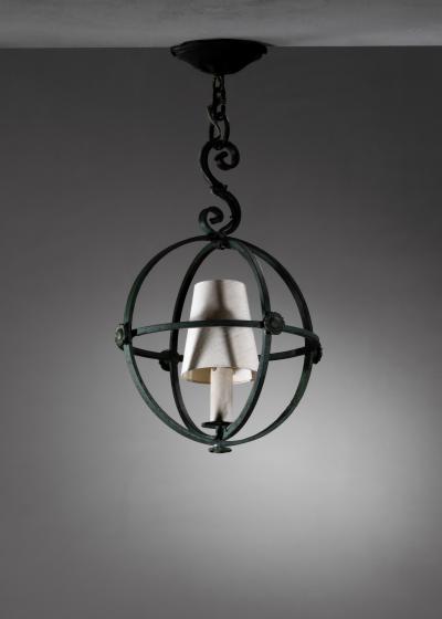 Wrought iron pendant