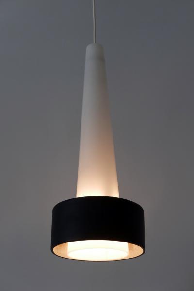 XL Mid Century Lucite Metal Church Pendant Lamp or Hanging Light Germany 1960s