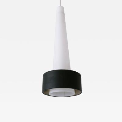 XL Mid Century Lucite Metal Church Pendant Lamp or Hanging Light Germany 1960s