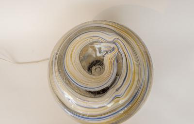 XX Century Murano Swirl Blown Table Lamp